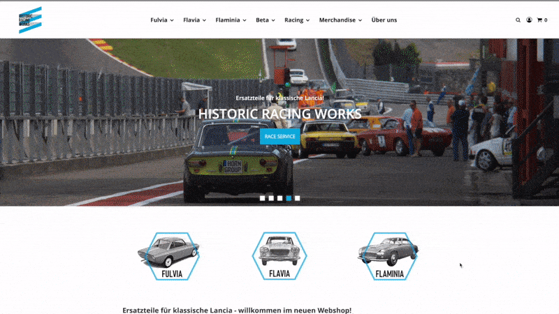 Historic Racing Webseite