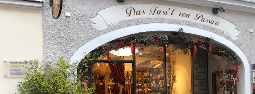 Blick in das Ladengeschäft "Das Fassl von Passau"